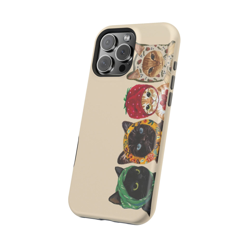 Whisker Parade | kawaii Cat Lover Magsafe Phone Case