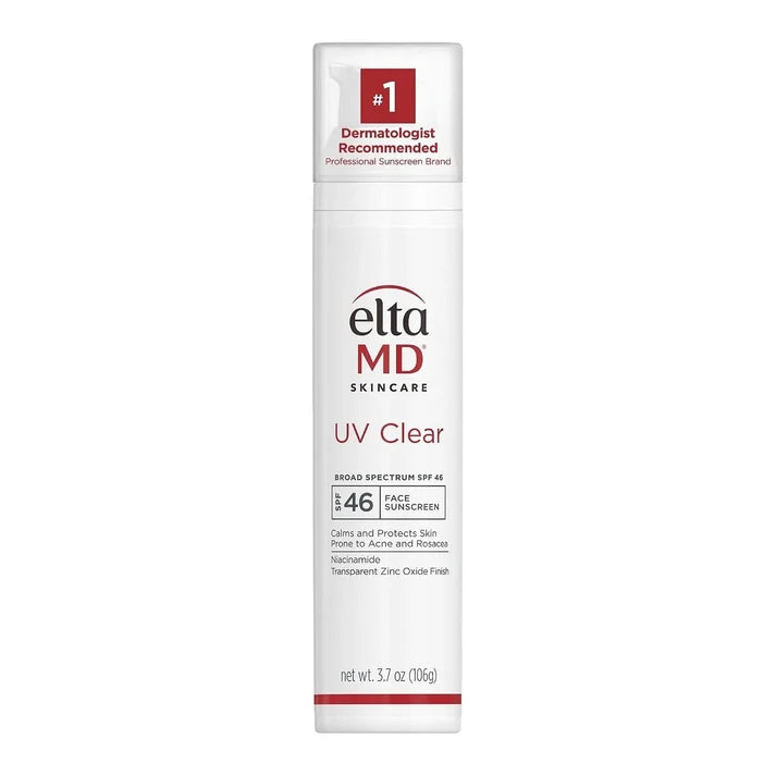 EltaMD UV Clear Broad Spectrum SPF 46 Face Sunscreen 3.7 oz (106g) Facial Sunscreen for Acne-Prone &amp; Sensitive Skin