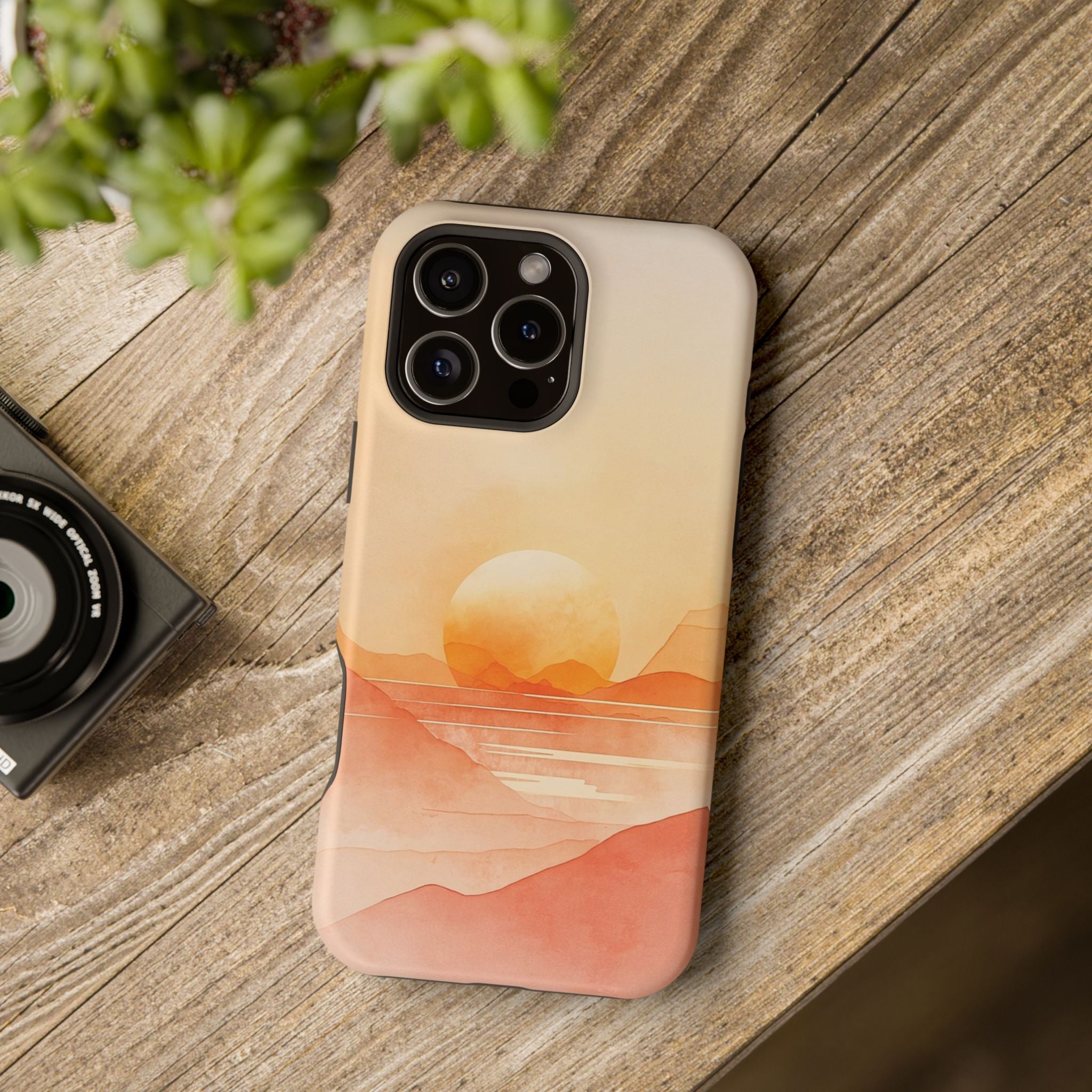 Golden Horizon | Peach Vista Magsafe Phone Case