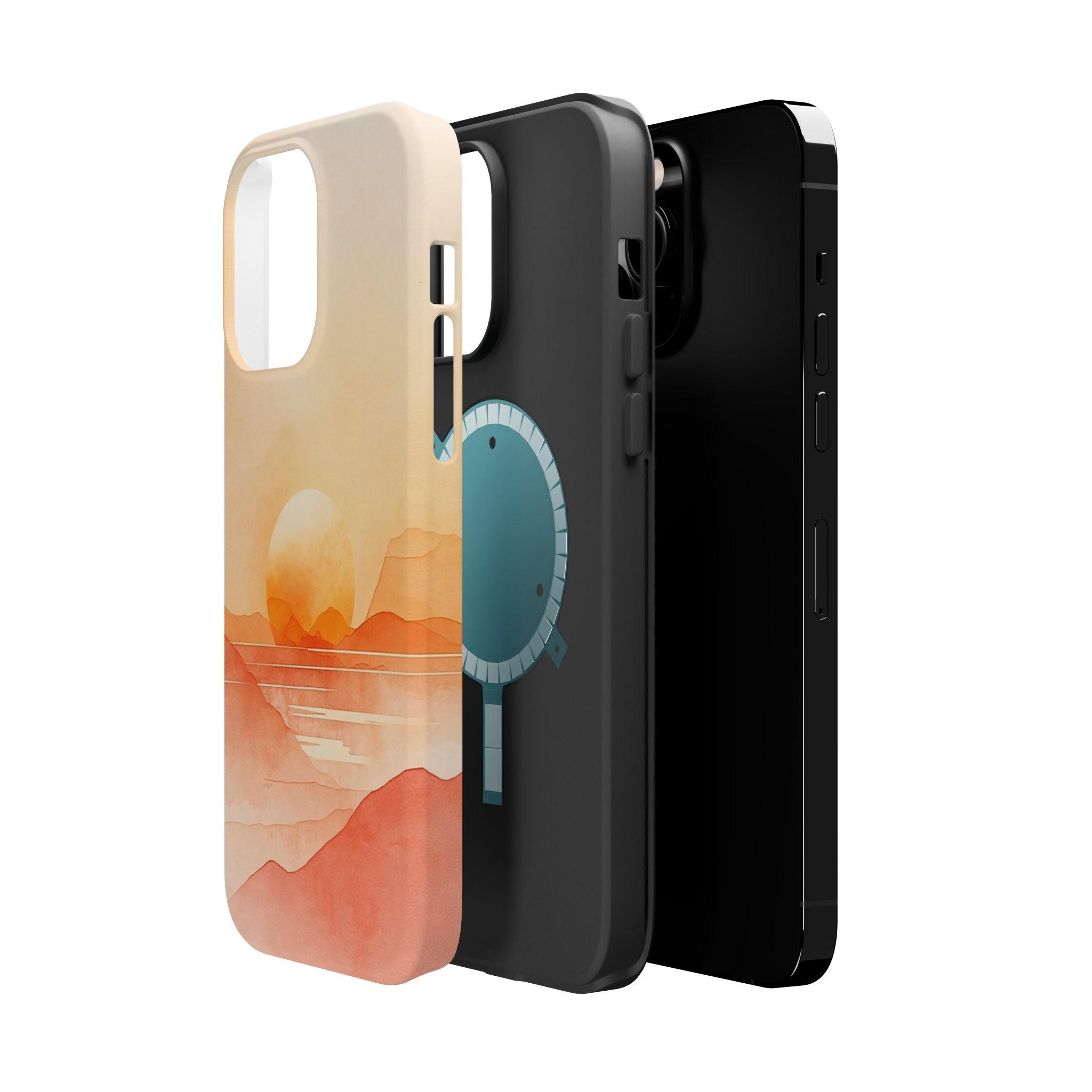 Golden Horizon | Peach Vista Magsafe Phone Case