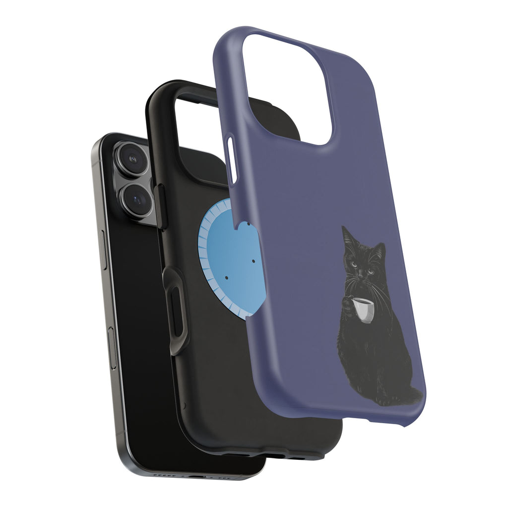 Midnight Purr | Cute Black Cat Magsafe PhoneCase