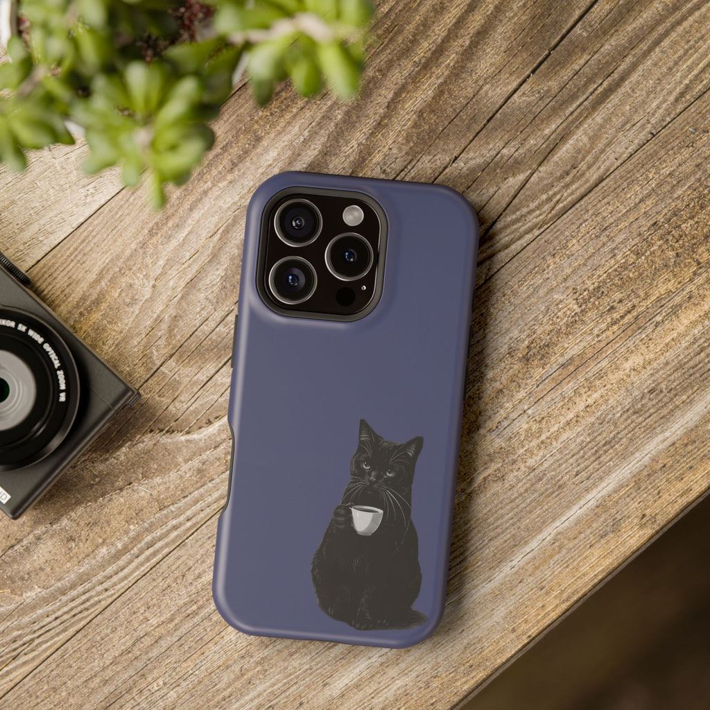 Midnight Purr | Cute Black Cat Magsafe PhoneCase