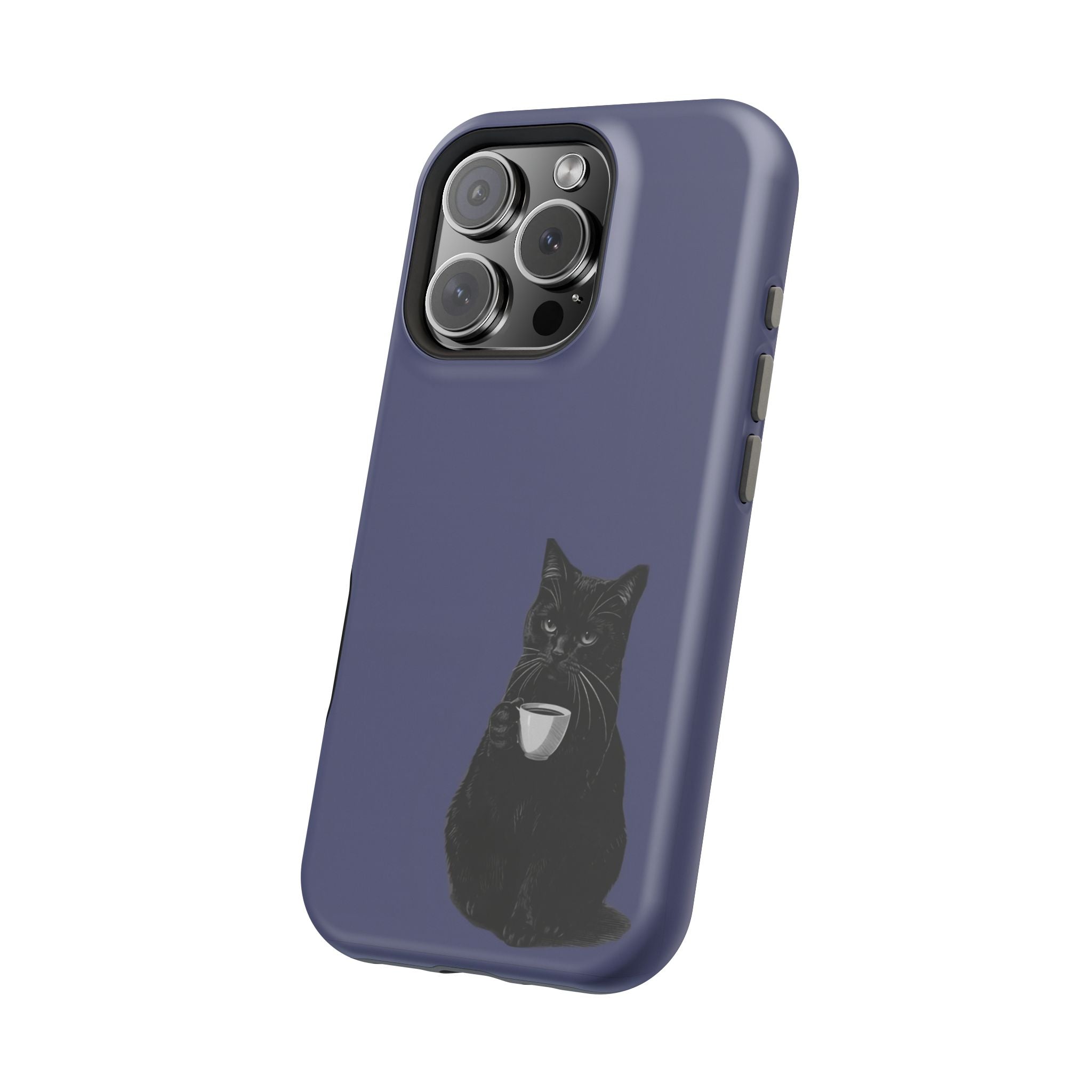Midnight Purr | Cute Black Cat Magsafe PhoneCase