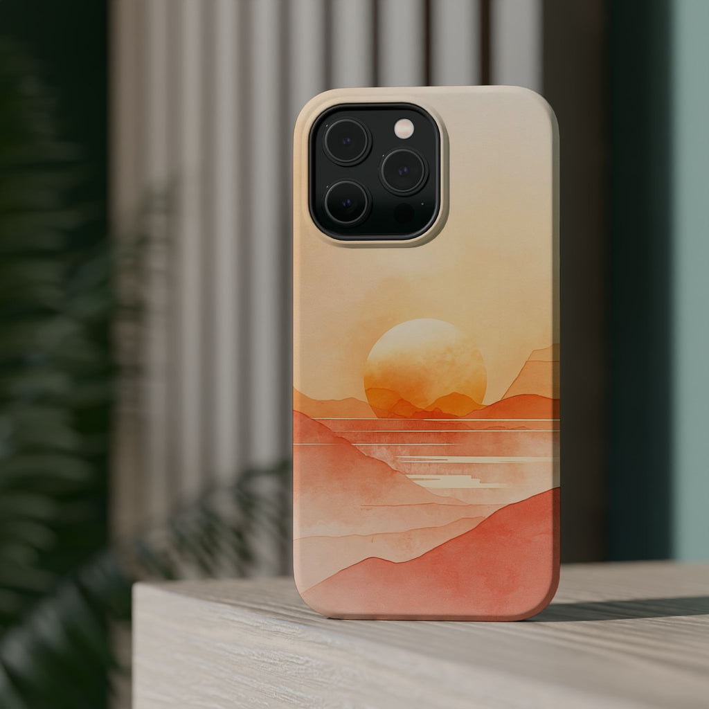 Golden Horizon | Peach Vista Magsafe Phone Case