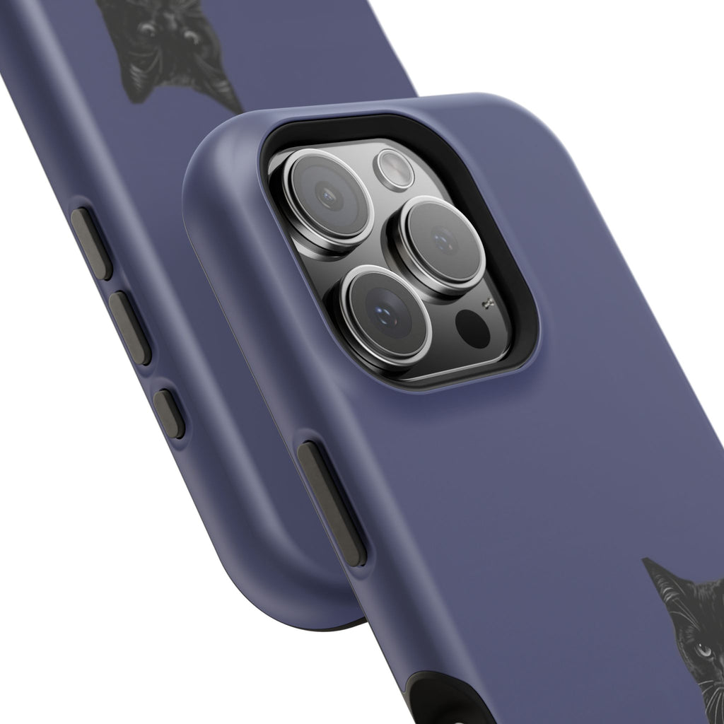 Midnight Purr | Cute Black Cat Magsafe PhoneCase