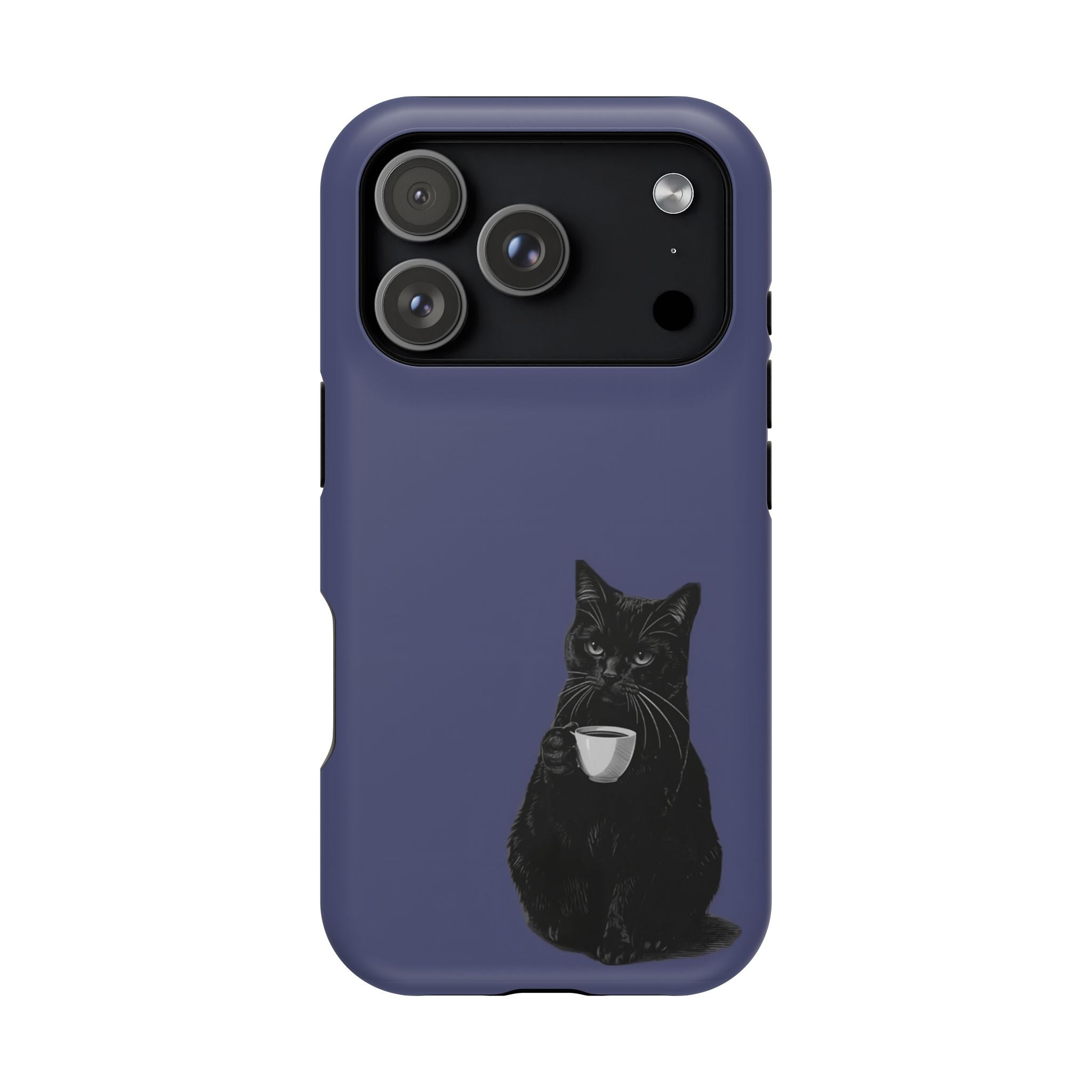 Midnight Purr | Cute Black Cat Magsafe PhoneCase