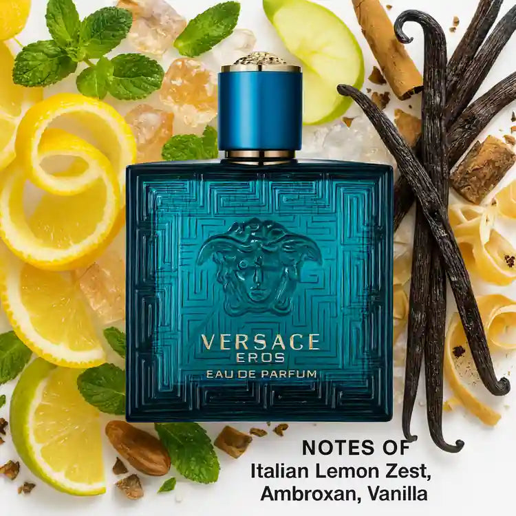 Eros By Versace, 3.4 Oz Eau De Toilette Spray For Men