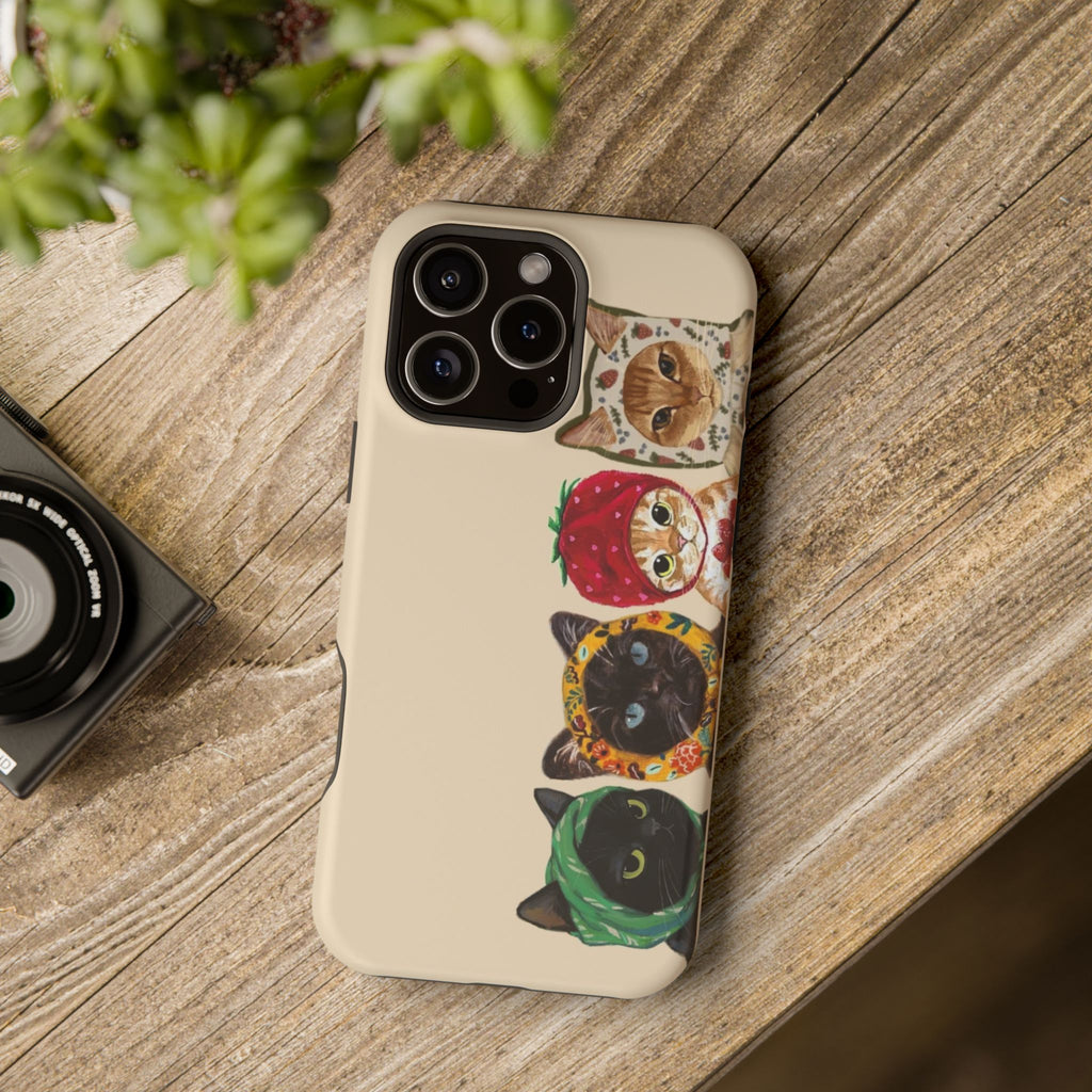 Whisker Parade | kawaii Cat Lover Magsafe Phone Case