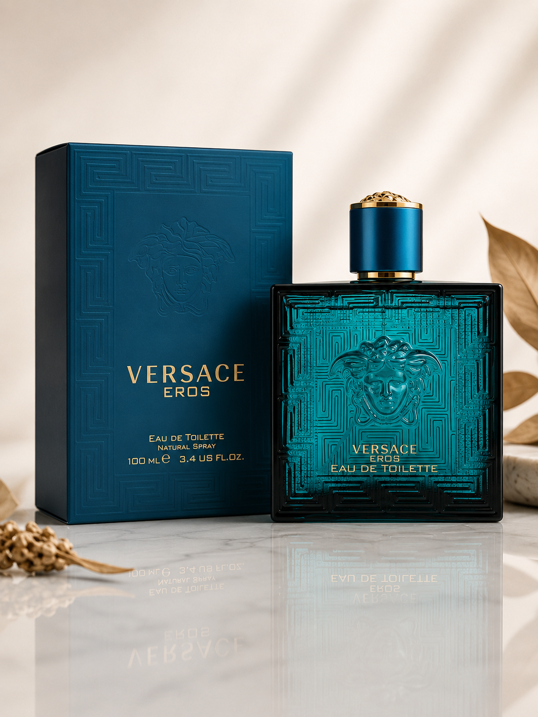 Eros By Versace, 3.4 Oz Eau De Toilette Spray For Men