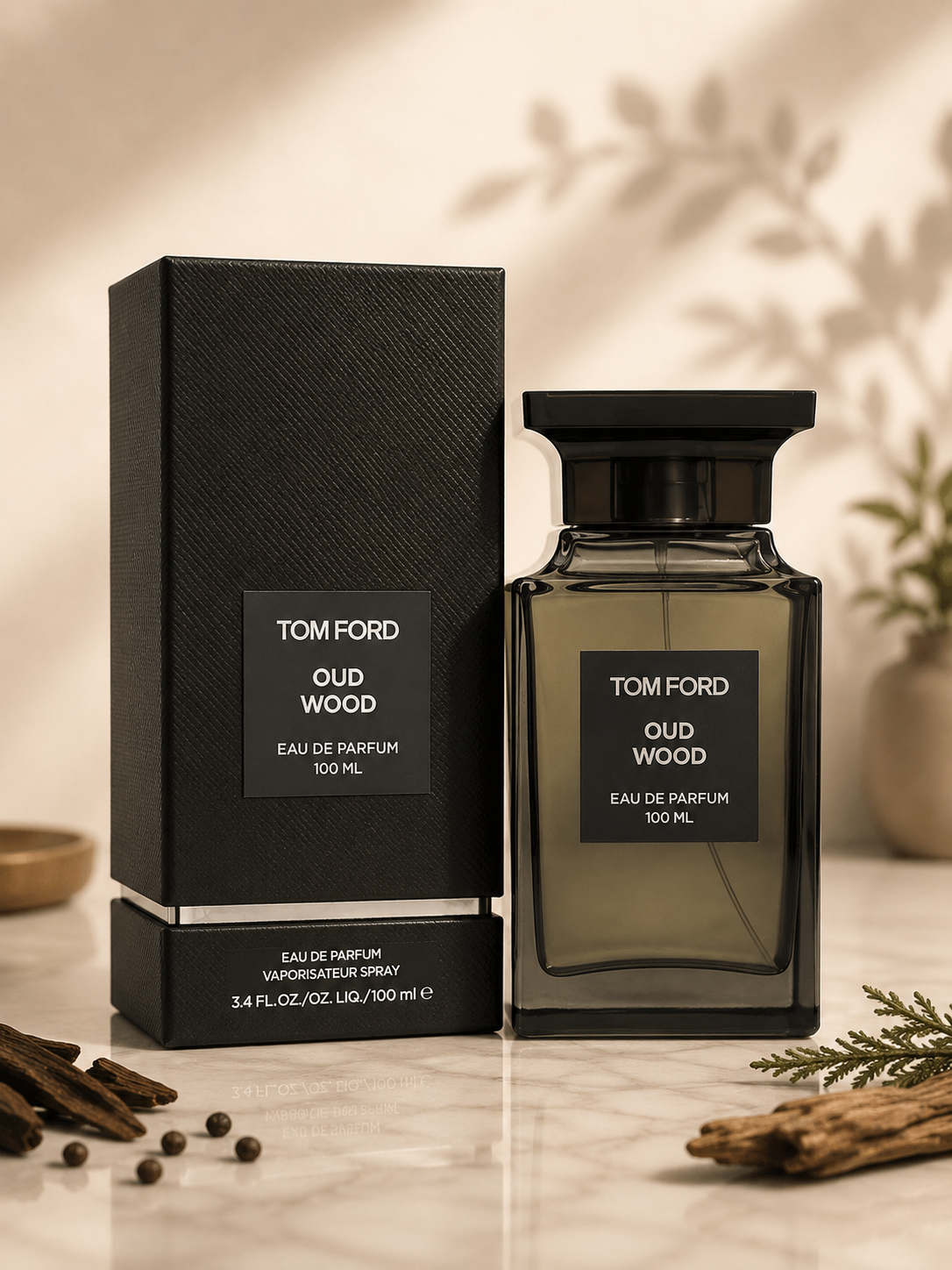 Tom Ford Oud Wood 3.4 Eau De Parfum Spray for Men