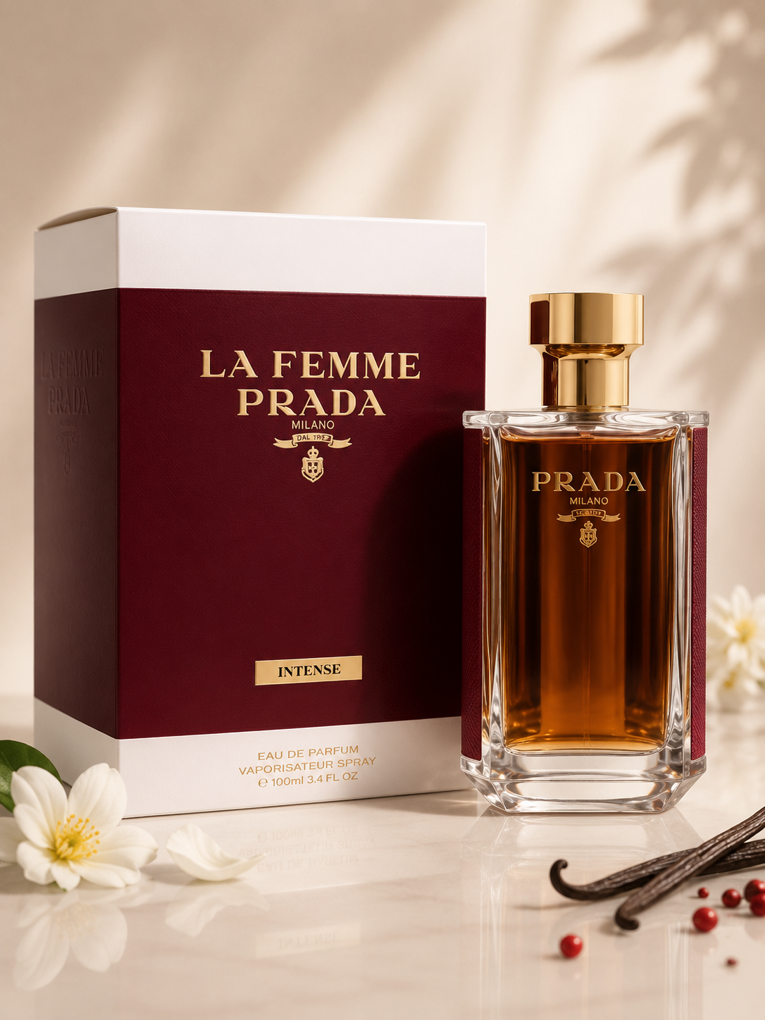Prada La Femme Intense 3.4 Eau De Parfum Spray for Her