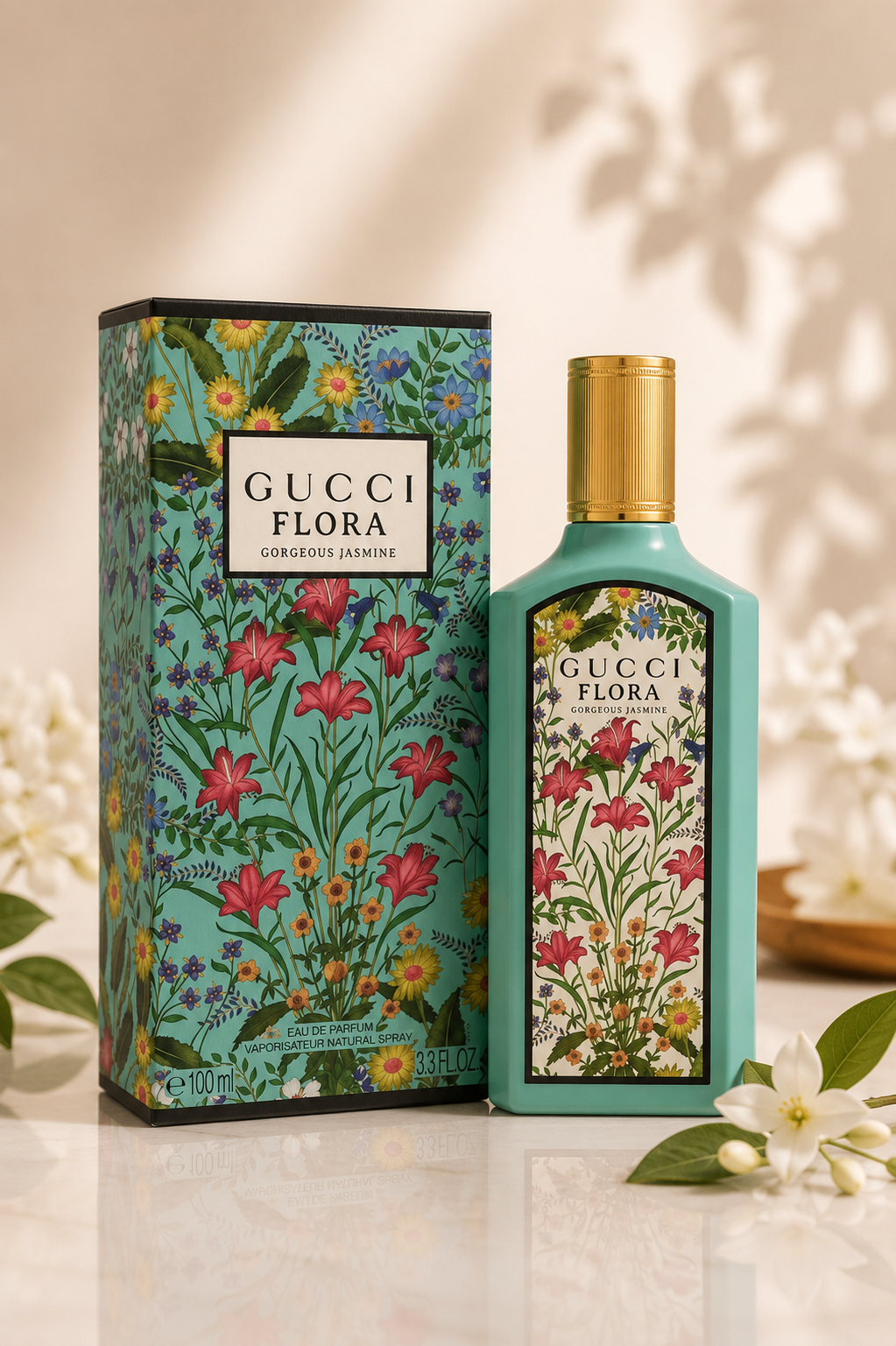 Flora Gorgeous Jasmine By Gucci, 3.3 Oz Eau De Parfume for Her