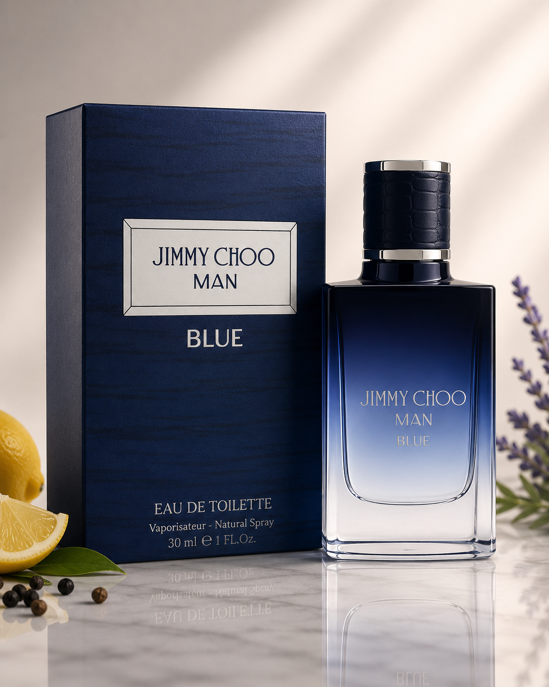 Jimmy Choo Man Blue by Jimmy Choo Eau De Toilette Spray 1 oz (Men)