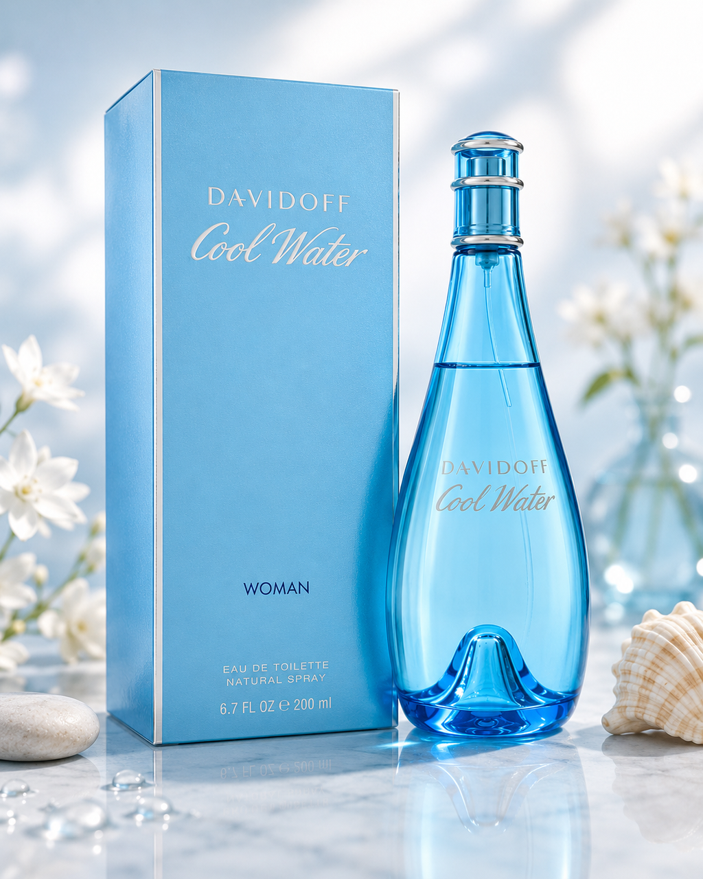 Cool Water By Davidoff, 6.7 Oz EDT for Her